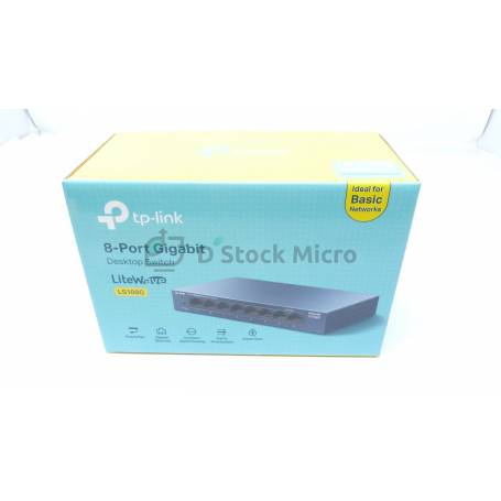 dstockmicro.com TP-Link LiteWave Desktop Switch Model: LS108G 8 ports 10/100/1000 Mbps