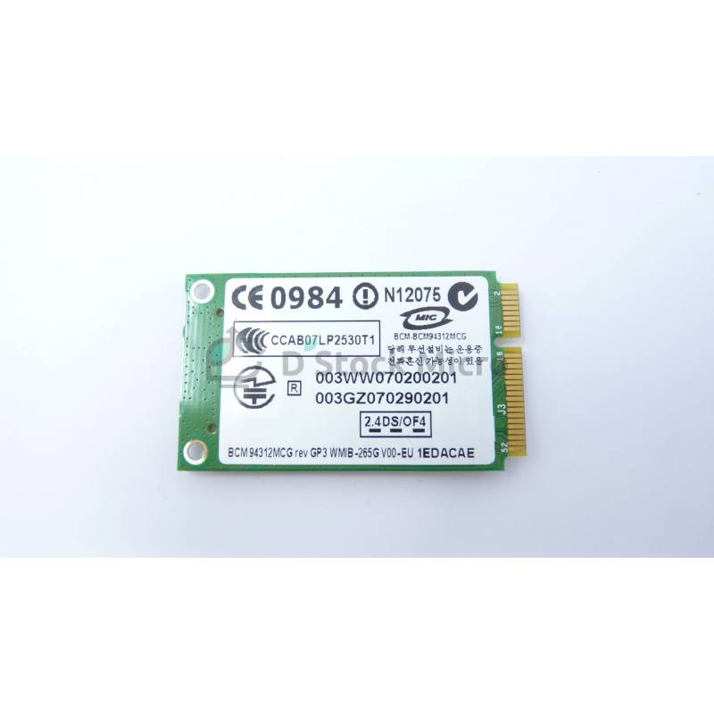 HP Broadcom BCM94352HMB 4352 WiFi + BT 4.0 Card – 867 Mbps 802.11ac, Mini PCI Express
