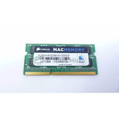 dstockmicro.com Corsair CMSA4GX3M1A1333C9 4GB 1333MHz RAM Memory - PC3-10600 (DDR3-1333) DDR3 SODIMM