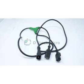 Câble répartiteur d'alimentation (rallonge) 2x IEC C13 vers prise IEC C14