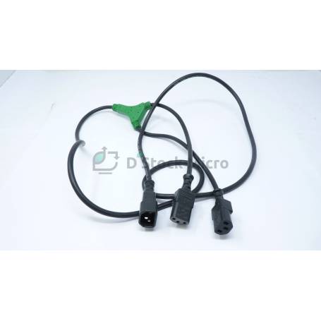 dstockmicro.com Power splitter cable (extension) 2x IEC C13 to IEC C14 socket