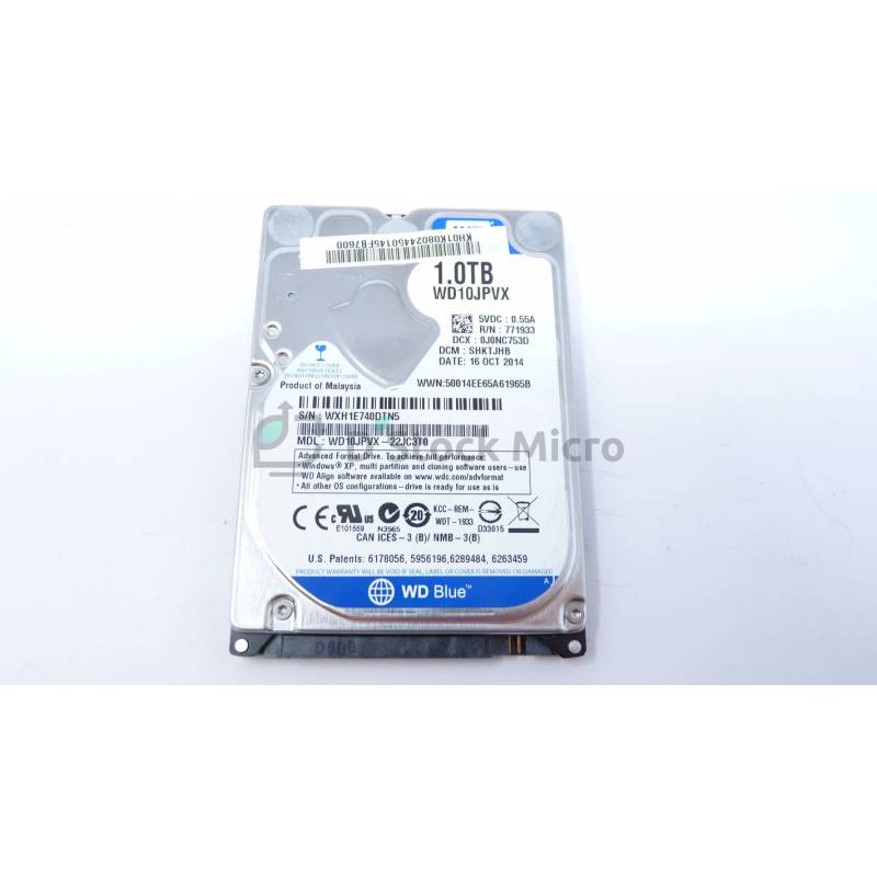 Disque dur externe western digital 500 GB 2,5'' PC Portable WD Blue 5400  tr/min