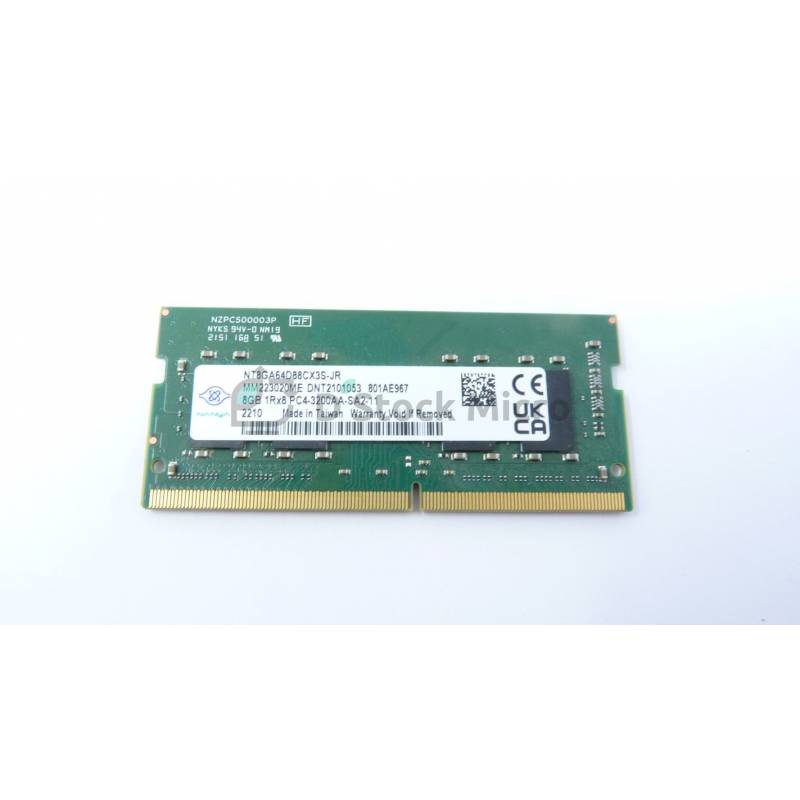 Nanya NT8GA64D88CX3S JR 8GB 3200MHz RAM Memory PC4 25600 DDR4