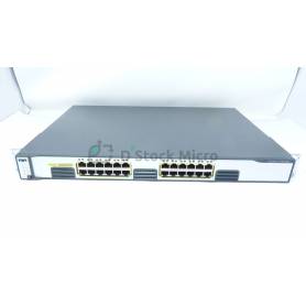 Cisco Catalyst 3750 Switch, 1U rack-mount format, 24 Gigabit Ethernet ports / WS-C3750G-24T-S