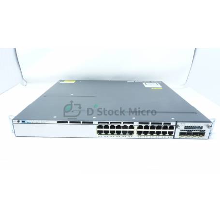 dstockmicro.com Cisco Catalyst 3750-X Series Switch, 1U rack-mount format, 24 x 10/100/1000 Ethernet ports / WS-C3750X-24T-S V07