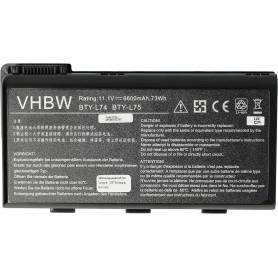 VHBW Battery BTY-L74/BTY-L75 for MSI CR500 CR600 CR610 CR620 CR630 CR700 CR720 CX500 CX600 CX610 CX620 CX700