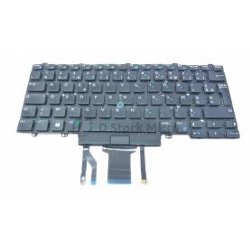 AZERTY keyboard 0W93F7 for DELL Latitude E7450,E7470,5480,7480