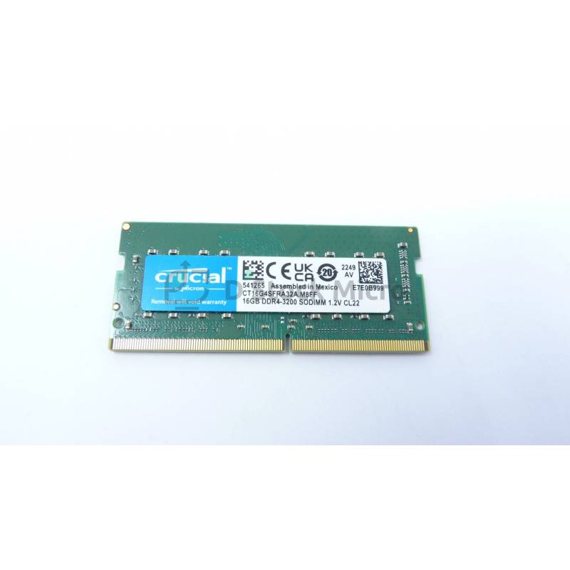 Crucial 16GB PC4-25600 (DDR4-3200) Memory (CT16G4SFRA32A)