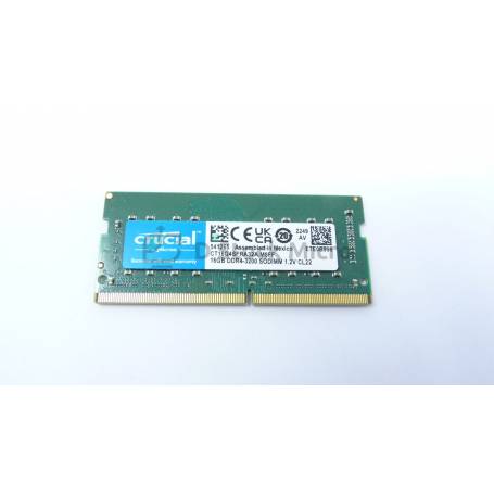 dstockmicro.com Mémoire RAM Crucial CT16G4SFRA32A.M8FF 16 Go 3200 MHz - PC4-25600 (DDR4-3200) DDR4 SODIMM