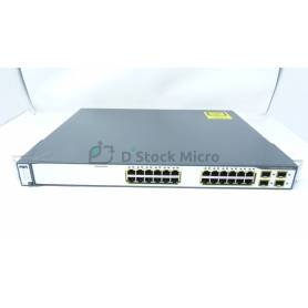 Switch Cisco Catalyst 3750G Series, format rackable 1U, 24 ports Gigabit Ethernet + 4 SFP / WS-C3750G-24TS-S1U V03