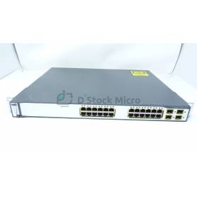 Cisco Catalyst 3750G Series Switch, 1U rack-mount format, 24 Gigabit Ethernet ports + 4 SFP / WS-C3750G-24TS-E1U V03