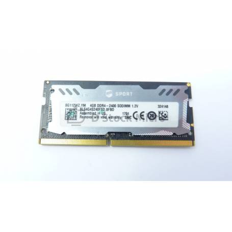 dstockmicro.com Micron Ballistix BLS4G4S240FSD.8FBD 4GB 2400MHz RAM Memory - PC4-19200 (DDR4-2400) DDR4 SODIMM