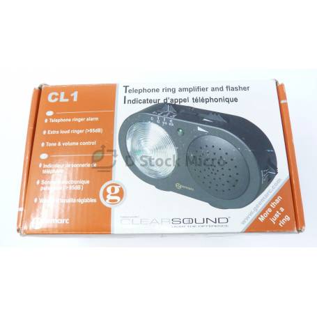 dstockmicro.com Geemark CL1 - Indicateur d'appel téléphonique - Amplificateur de sonnerie de téléphone