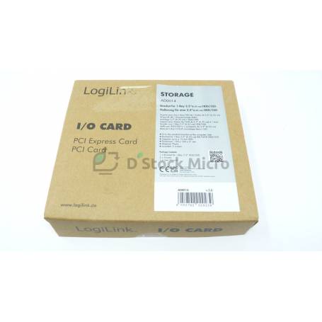 dstockmicro.com Logilink AD0014 Rack amovible sur slot PCI pour disque dur 2.5"