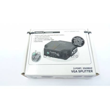 dstockmicro.com DIGITUS répartiteur VGA 350 MHz, 2 ports, 75 m de portée
