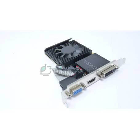 dstockmicro.com Carte vidéo PCI-E EVGA Nvidia GeForce GT 710 1 Go GDDR3 - 01G-P3-2711-KR