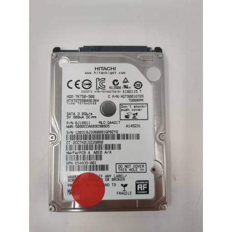 Hitachi H2T5001672S 500 Go 2.5" SATA HARD DRIVE HDD 7200 tr/min