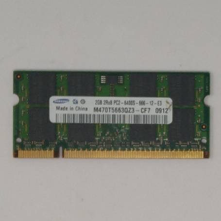 Mémoire RAM Samsung M470T5663QZ3-CF7 2 Go 800 MHz - PC2-6400S (DDR2-800) DDR2 SODIMM