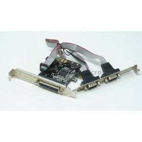 PCI-E card Parallel (DB25),PCI-E card RS232 (DB9) 2 x RS232,port parallèle PCI-E  0712001