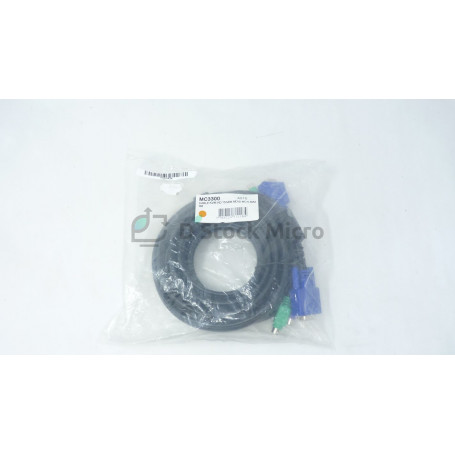 dstockmicro.com Cable KVM générique MC3300-3M VGA HD15 M/M - MD6/MD6 M/M - 3m