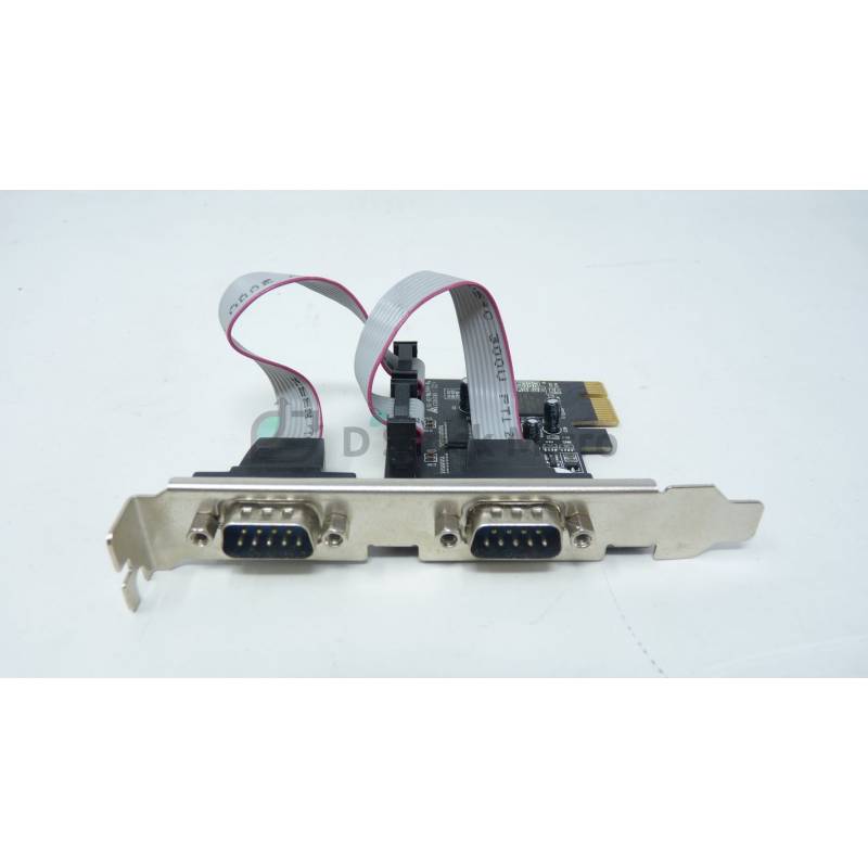 Carte PCI Express Vers RS232 2 Ports - Compatible Windows, Linux, Mac