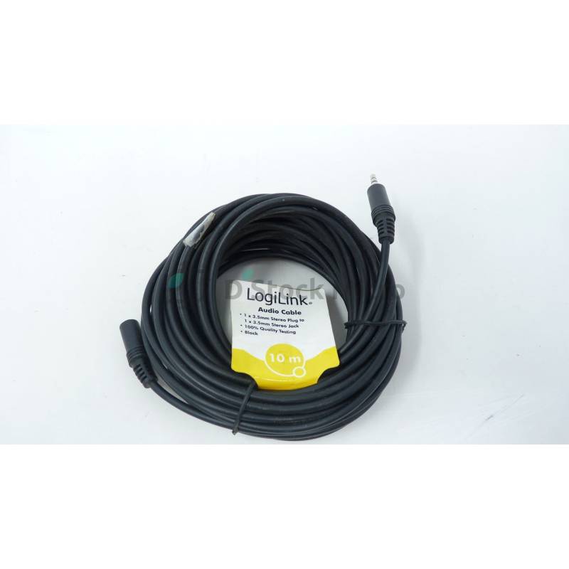 LOGILINK CA1056 audio Jack 3.5mm male to female extension cable 10 meters