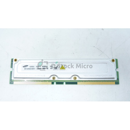 dstockmicro.com - Mémoire RAM Samsung MR18R0824bN1-CK8D0 64 Mo 800 MHz - PC800-45  SDRAM ECC DIMM