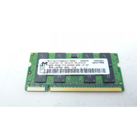 dstockmicro.com - RAM memory Micron MT16HTF25664HY-800E1 2 Go 800 MHz - PC2-6400S (DDR2-800) DDR2 SODIMM