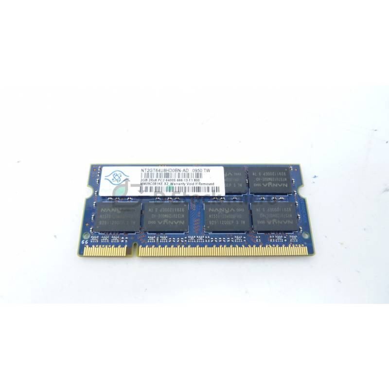 PC2-6400S ADATA Mémoire RAM ADATA HYOVF1A0834ZJ 1 Go 800 MHz DDR2-800 DDR2 SODIMM 