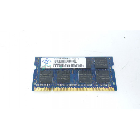 Metro Oxido cráneo RAM memory NANYA NT1GT64U8HB0BN-3C 1 Go 667 MHz - PC2-5300S (DDR2-667) DDR2  SODIMM