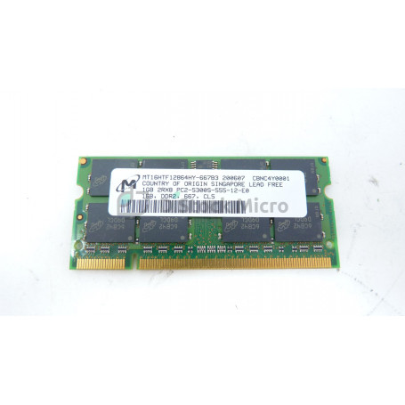 dstockmicro.com - RAM memory NANYA MT16HTF12864HY-667B3 1 Go 667 MHz - PC2-5300S (DDR2-667) DDR2 SODIMM