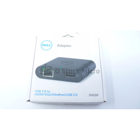 Dell DA100 adaptateur universel 1 en 4-usb 3.0 vers hdmi vga ethernet usb 2.0 0K12FR