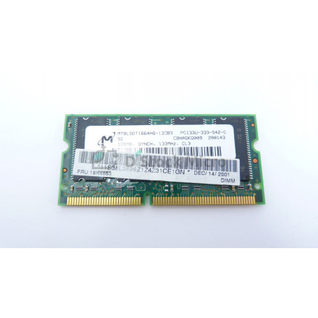 dstockmicro.com RAM memory Micron MT8LSDT1664HG-133B3 128 Mb 133 MHz - PC133U (DDR-333) SDRAM SODIMM