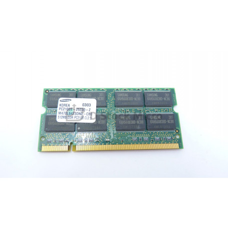 dstockmicro.com RAM memory Samsung M470L6423DN0-CB0 512 Mb 266 MHz - PC2100 (DDR-266) DDR1 SODIMM