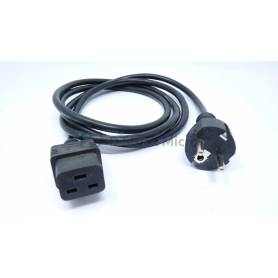 Schuko male plug to IEC 320-C19 female power cable