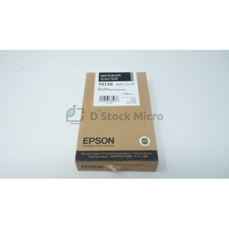 Cartouche d'encre Epson T6138 Noir Pour Epson Stylus Pro 4400/4450/4800/4880 - DLC 11/2014