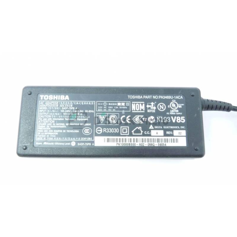 19V/2.37A - 45W TOSHIBA PA3822U-1ACA Chargeur pour 45W Toshiba T210D