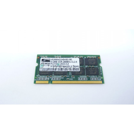 Mémoire RAM Promos V826664G24SASG-B0 512 Mb 266 MHz - PC2100U (DDR-266) DDR1 SODIMM