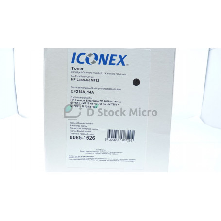 dstockmicro.com Toner Iconnex CF214A, 14A - noir- 8085-1526 - Pour HP Laserjet M712