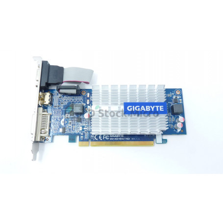 Carte video PCI E GIGABYTE NVIDIA GeForce 210 1 Go GDDR3 GV N210SL 1GI
