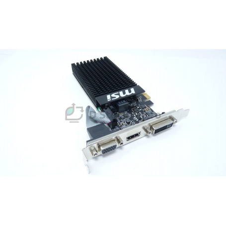 dstockmicro.com MSI NVIDIA GeForce GT 710 1GB GDDR3 - DVI HDMI VGA - GT 710 1GD3H LP - Low Profile Video Card