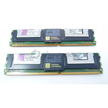 dstockmicro.com Mémoire RAM KINGSTON KTH-XW667LP/2G 2 GB Kit (2 x 1 GB) 667 MHz - PC2-5300F (DDR2-667) DDR2 ECC Fully Buffered D