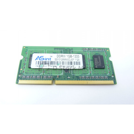 dstockmicro.com Mémoire RAM Asint SSY3128M8-EDJEF 1 Go 1333 MHz - PC3-10600S (DDR3-1333) DDR3 SODIMM