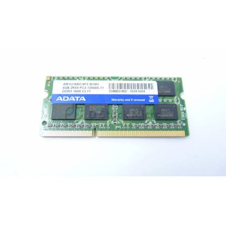 dstockmicro.com Mémoire RAM Adata AM1U16BC4P2-B19H 4 Go 1600 MHz - PC3-12800S (DDR3-1600) DDR3 SODIMM