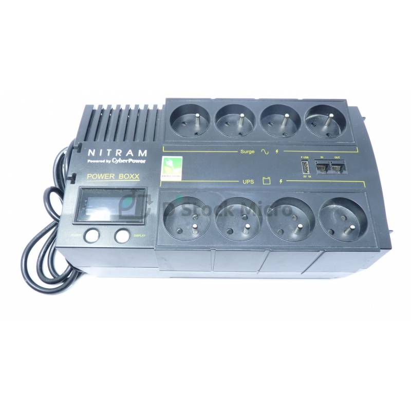 Onduleur Nitram Power Boxx PB700LCD 700VA / 420W - multiprise - parafoudre