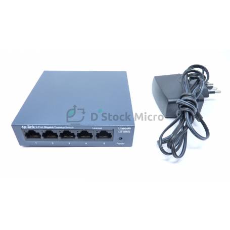 dstockmicro.com Switch de bureau TP-Link LiteWave Model: LS105G 5 ports 10/100/1000 Mbps