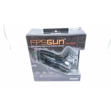 dstockmicro.com Zalman FG1000 FPSGUN - Ergonomic Gun Style Gaming Mouse - Souris filaire pour Jeu PC Noir - neuf déballé