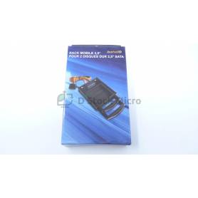 MaxInPower 3.5" Mobile Rack for 2 x 2.5" SATA hard drives - KIT2DDA35E