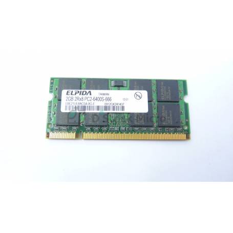 dstockmicro.com Mémoire RAM ELPIDA EBE21UE8ACSA-8G-E 2 Go 800 MHz - PC2-6400S (DDR2-800) DDR2 SODIMM