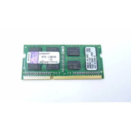 dstockmicro.com Mémoire RAM Kingston KTD-L3B/4G 4 Go 1333 MHz - PC3-10600S (DDR3-1333) DDR3 SODIMM